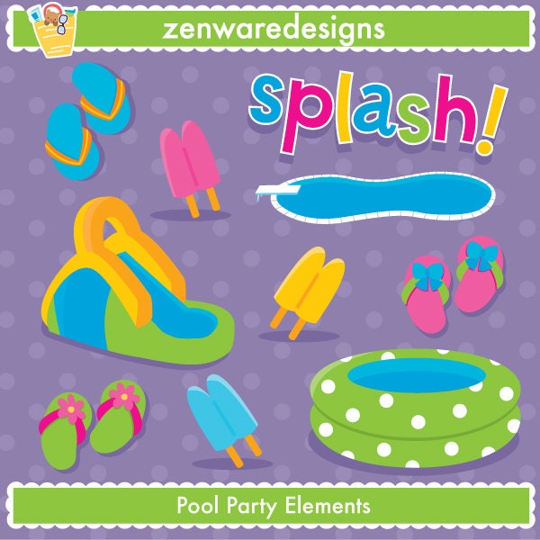 free clipart images pool party - photo #22