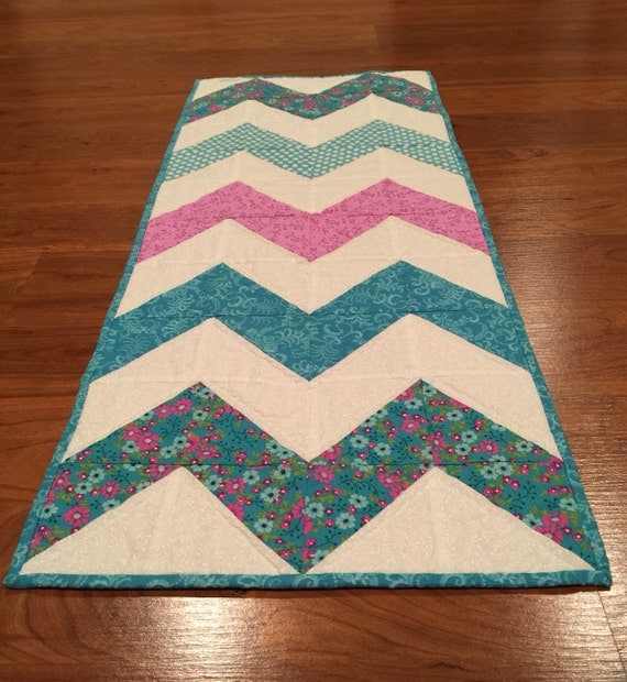 Hand Quilted Table Runner by Bees3631Creations on Etsy