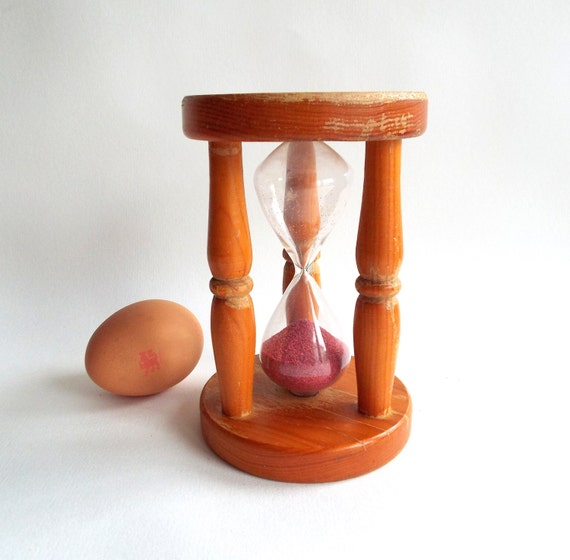 Large Egg Timer Five Minute Egg Timer Pink Sand Hourglass