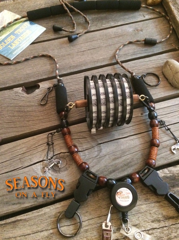 Fly Fishing Lanyard Seasons on a Fly by Golden