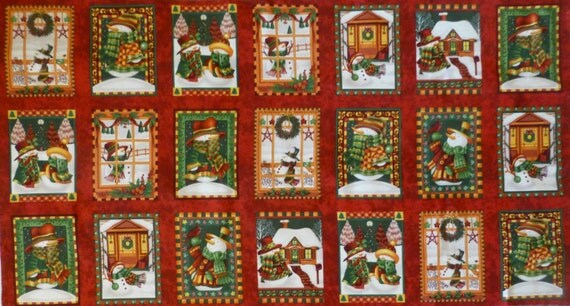 Cotton Fabric Christmas Fabric Panel Home Decor Craft