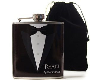 Wedding Party Gifts, Personalized Flasks for Groomsmen