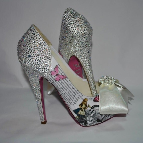 Alice in Wonderland Wedding Shoes