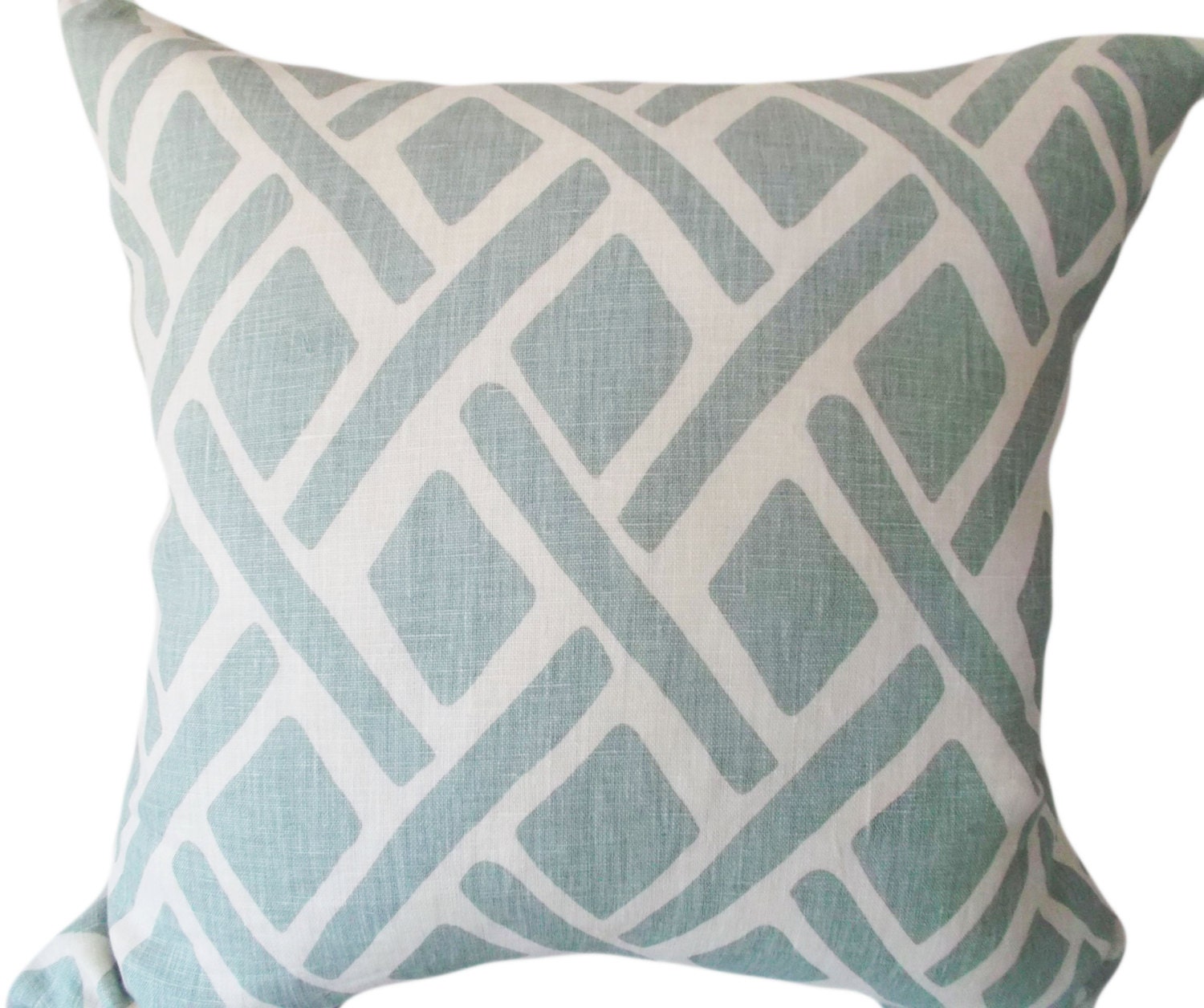 Kravet Blue Trellis Treads Decorative Pillow Cover 18x18