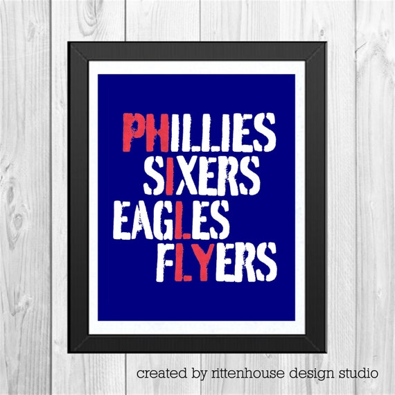 phillies eagles flyers sixers t shirt