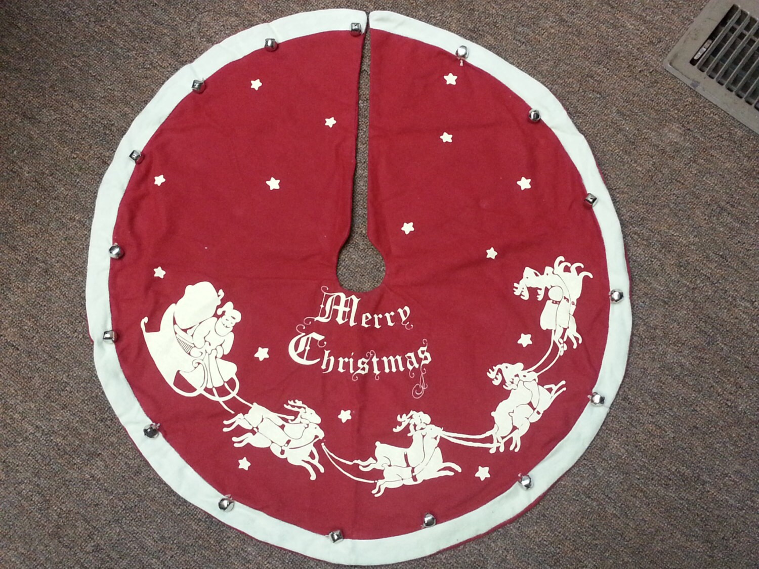 mini red felt christmas tree skirt 12 classic by mini red felt christmas tree skirt 12 classic by