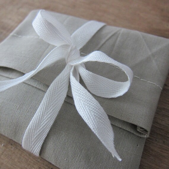30 pcs - 4x6 - grey linen cotton bags - small linen envelope bags with ...