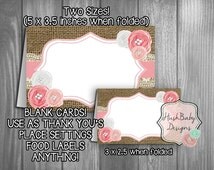 Popular items for burlap name tags on Etsy