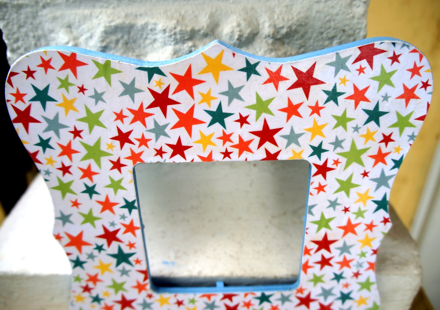 Picture frame Frame for kids room Cute picture frame Scalloped