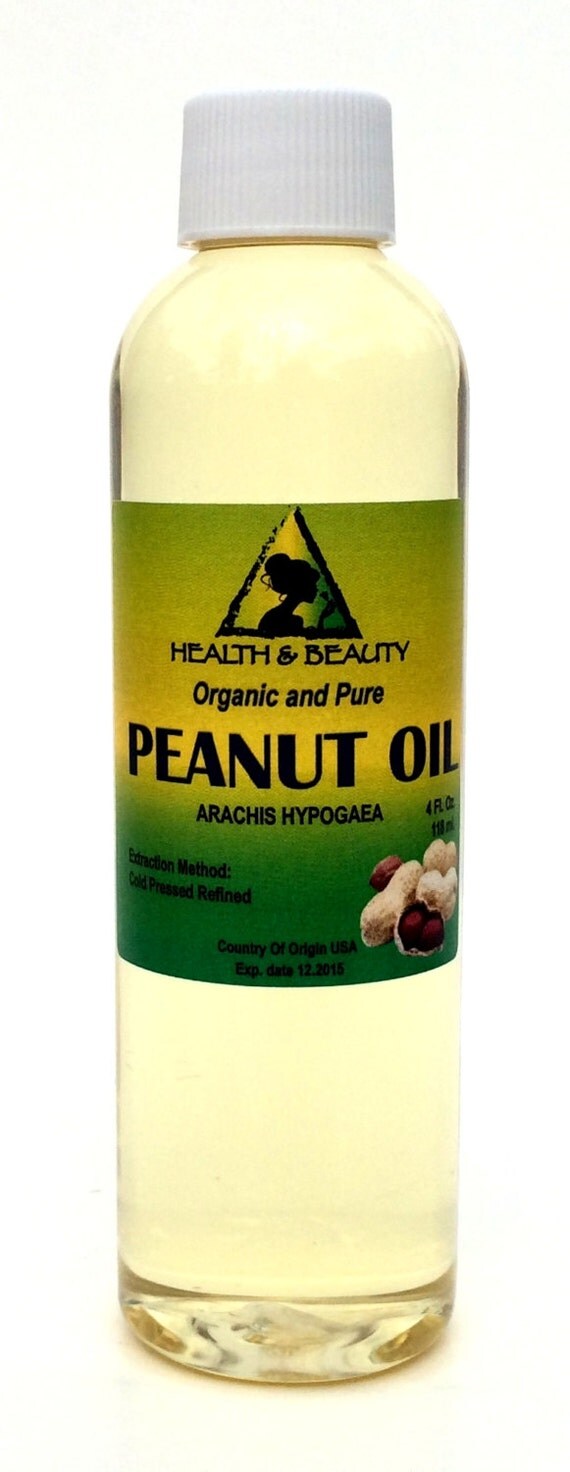 4 oz PEANUT OIL REFINED Organic Carrier Cold by HBOilsCenter
