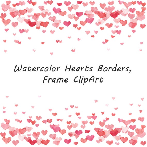 watercolor heart clipart - photo #22