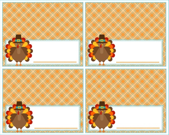 thanksgiving-place-cards-or-food-labels-turkey-tent-style