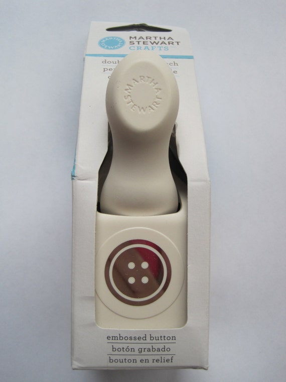 Scrapbooking Craft Punch by Martha Stewart Embossed Button