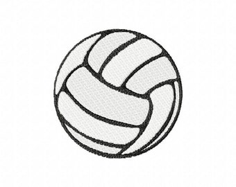 Volleyball embroidery design download - 4x4 hoop size