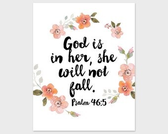 Psalm 46 5 printable | Etsy