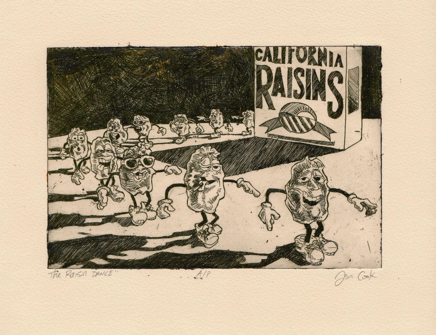 California Raisins The Raisin Dance Original by CookToonz on Etsy