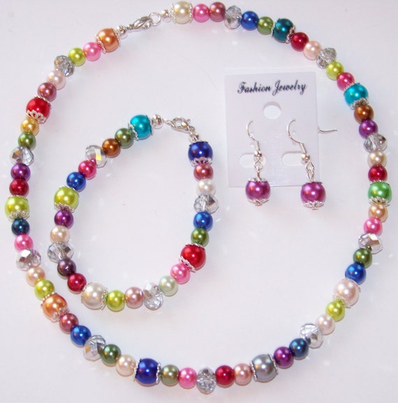 Items similar to Children's Jewelry, Children's Jewelry Set, Girl's