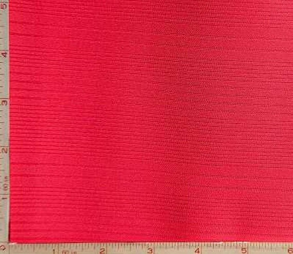 Red Variegated Rib Fabric 2 Way Stretch Polyester 10 Oz