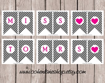 Miss to mrs cards | Etsy