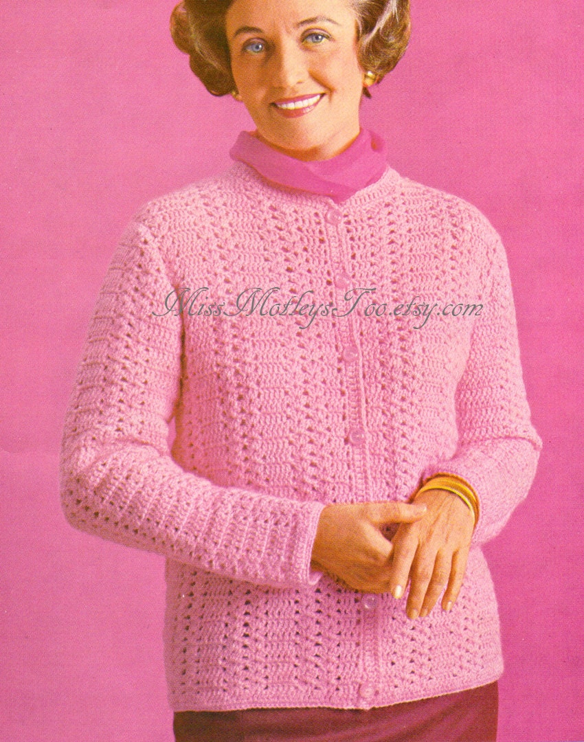 Womens crochet cardigan pattern