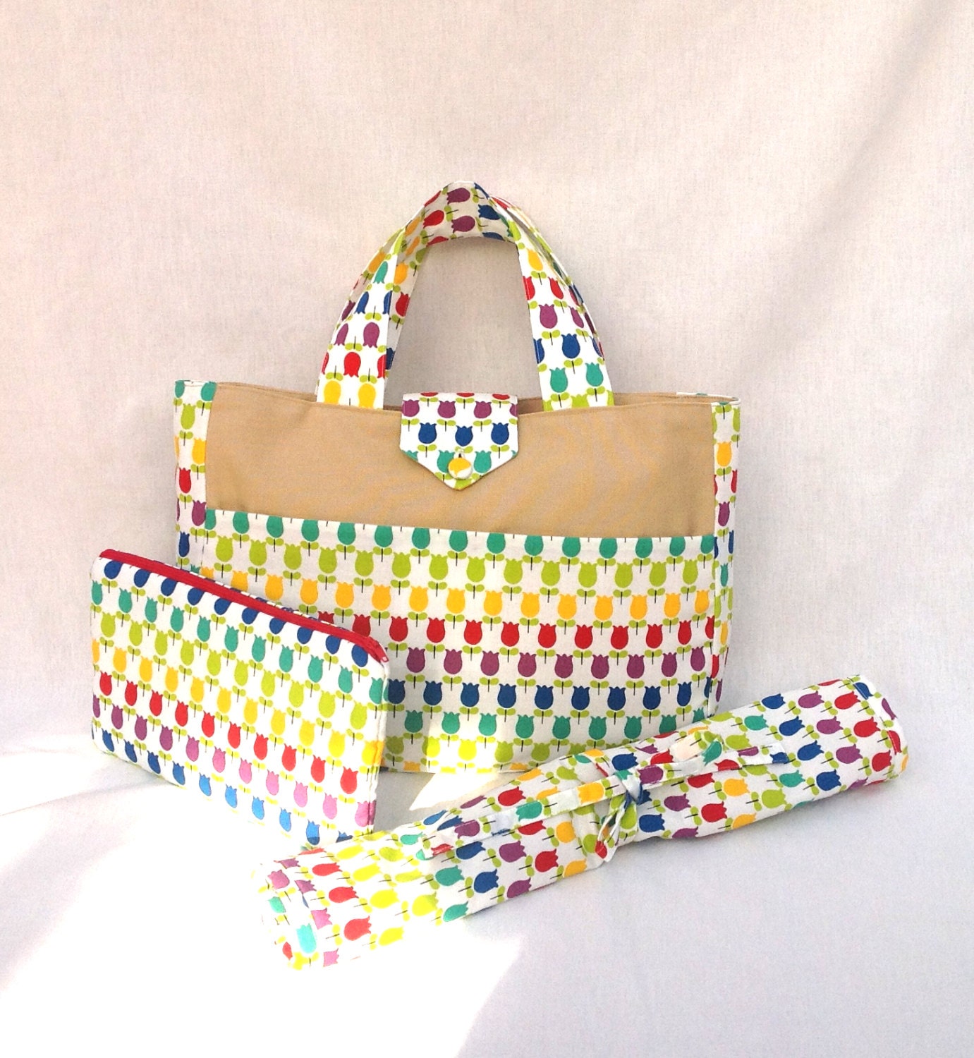 Knitting bag. Knitters tote. Large knitting bag. Knitting bag