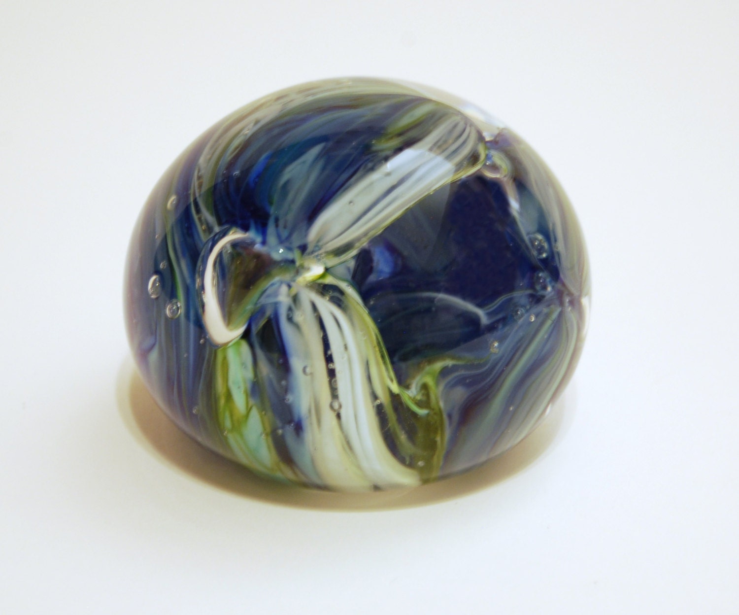 Handblown Glass Paperweight by TheArtApothecary on Etsy