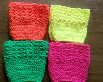 Neon boot sock/toppers/cuffs