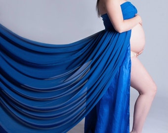 maternity gown lace chiffon props birdal stunning royal lining ning li