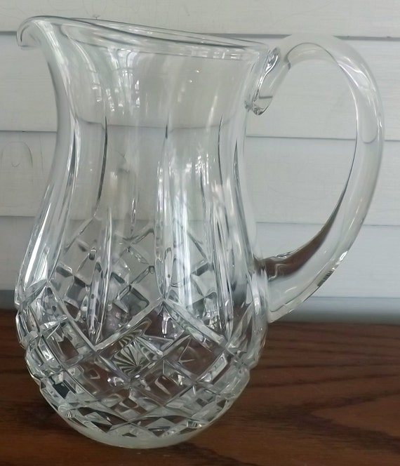 Waterford Lismore Crystal Pitcher by VanJewelers on Etsy