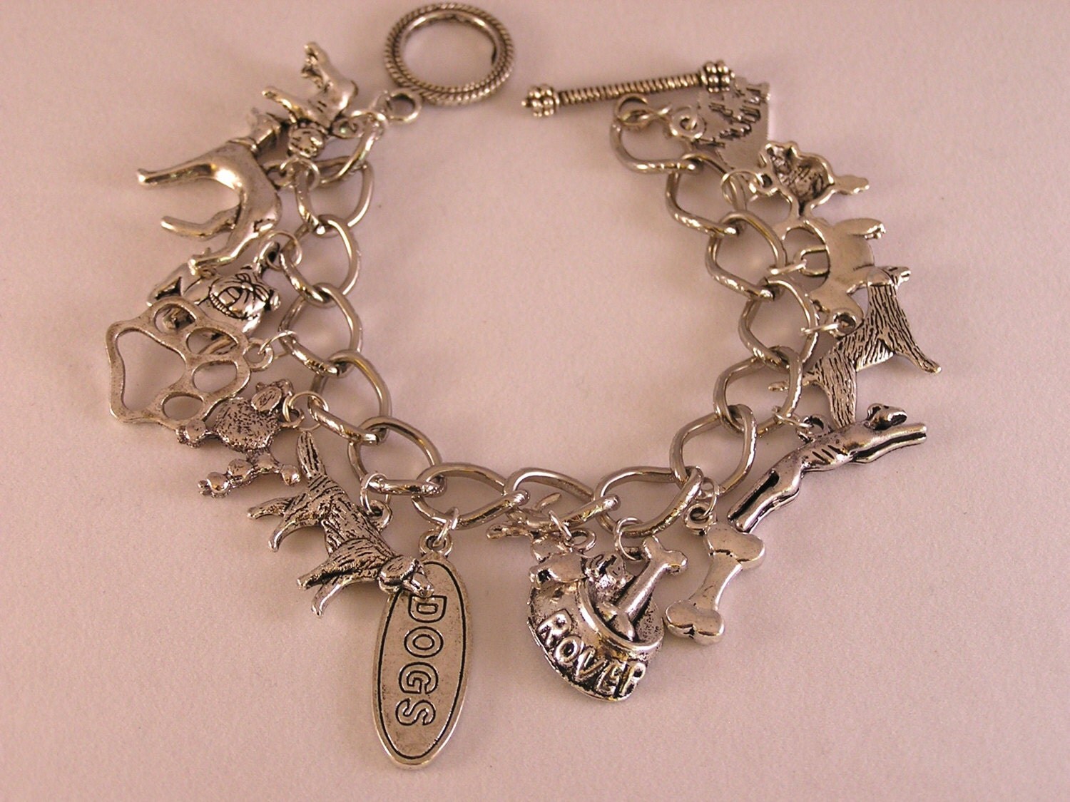 Dog Charm Bracelet Dog Bracelet Dog Lover Jewelry Charm