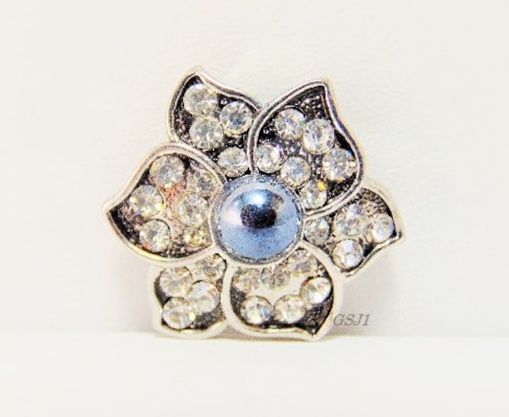 Crystal Narcissus Snap Charm Glammy Snaps Jewelry fit on brands like 