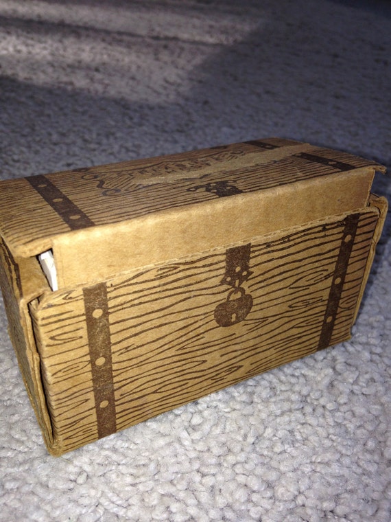 Cardboard Treasure Chest filled with 20 Miniture