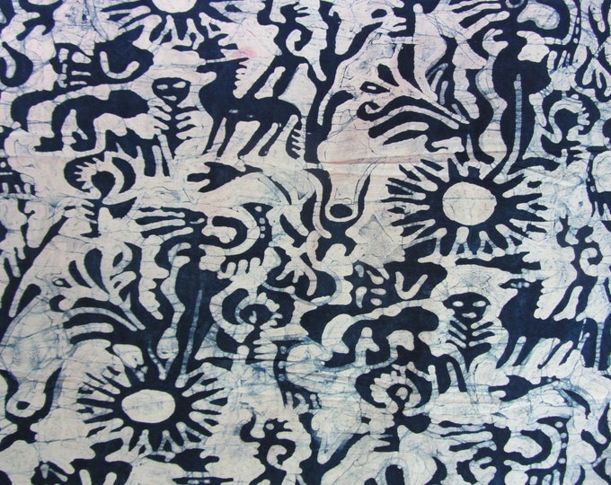 Five Unique Chinese Antique Pattern Design - Handmade Batik Cotton Fabric Pottery/Peking/Facial Mask/Dragon/Sun Flower/Fish
