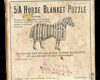 1905 5/A Horse Blanket Puzzle