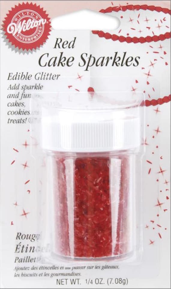 Red Cake Sparkles Wilton Edible Glitter edible sparkle