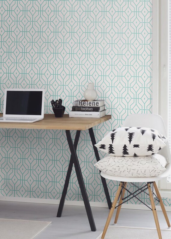 Self adhesive geometric vinyl temporary removable by Betapet