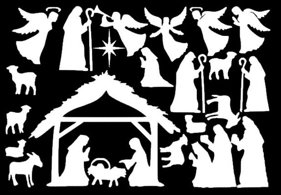 Window Cling Decorations nativity window clings reusable manger scene window Window Cling Decorations nativity window clings reusable manger scene window