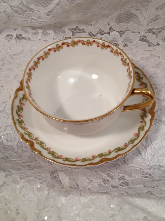 Antique French Haviland & Co Limoges Tea Cup by
