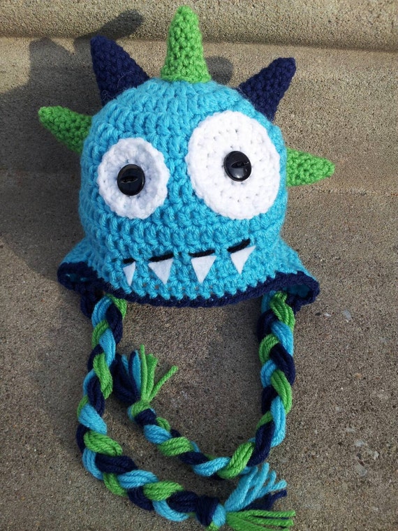 Crocheted Monster hat gifts for kids winter hat