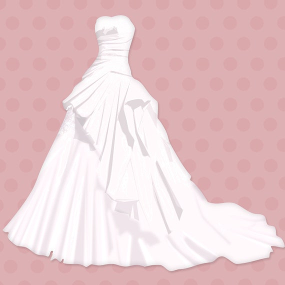 Commercial Use Instant Download Wedding Dresses clip art ...