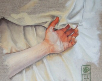 Little Death. A colour Giclee print of an original oil painting.