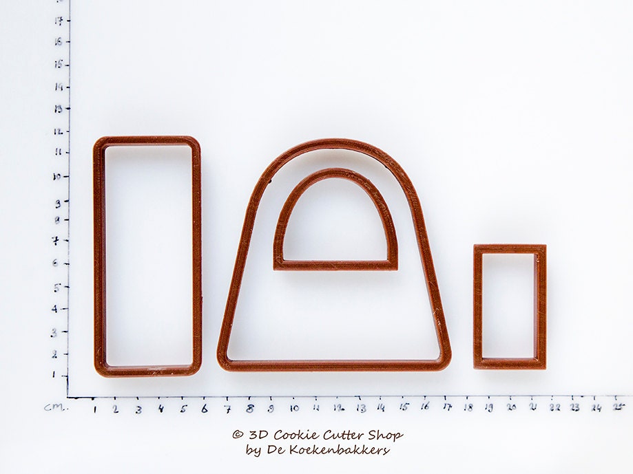 Download 3D Handbag Cookie Cutter Set