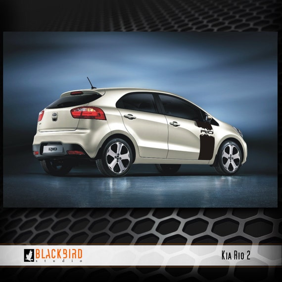 Custom Kia Rio decal designed and fitted to your car.