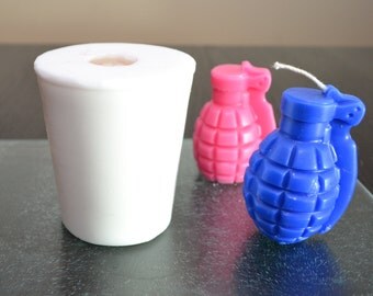 GRENADE!- FULL 3D silicone mold - candle, bath bomb mould