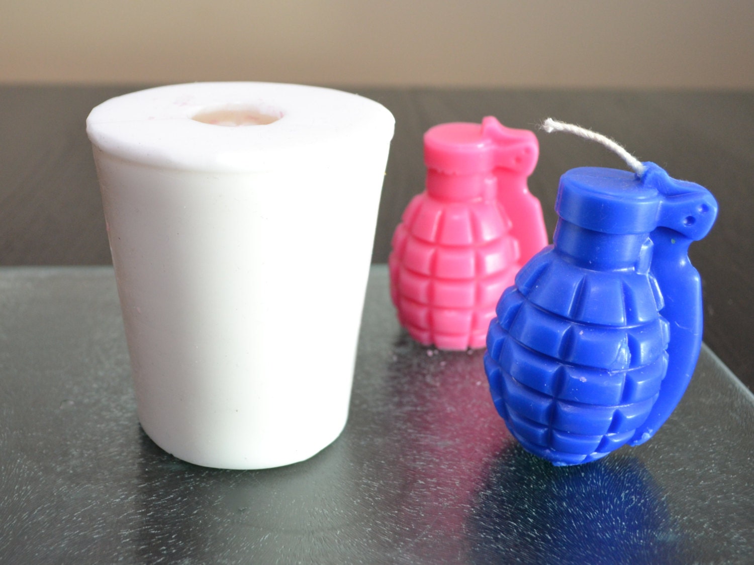 GRENADE FULL 3D silicone mold candle bath bomb mould