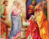 259 - Print with frame, Nativity, Nativity print, Nativity gift, Nativity pictures, Christmas gift, Religion print,