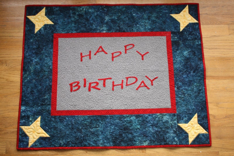 Happy Birthday Banner Quilt PDF Pattern