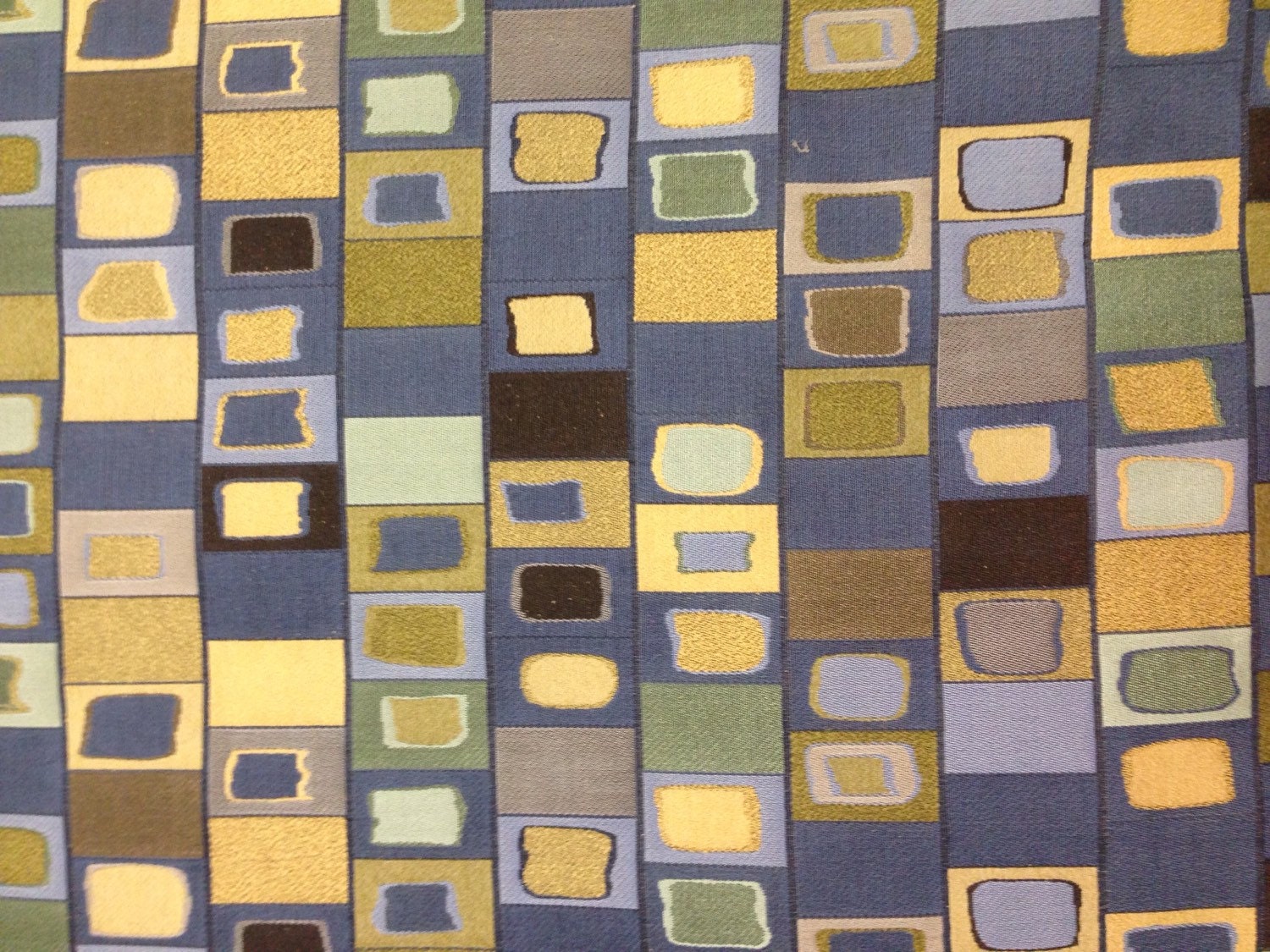 Whimsical Geometric Squares Fabric Modern Abstract Fabric