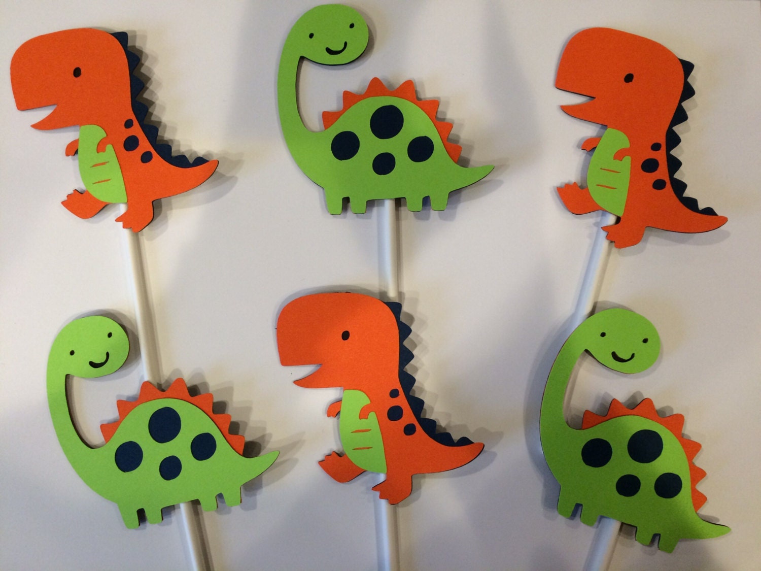 12 dinosaur cupcake toppers