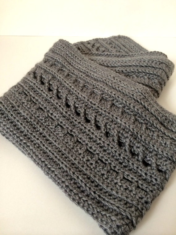 Crochet Scarf Pattern - Backwoods Boyfriend Scarf - 2-in-1 ...